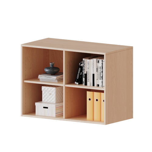 Aufsatzregal, 2 Ordnerhöhen - Serie evo180 Gesamthöhe 72 cm, mit Mittelwand