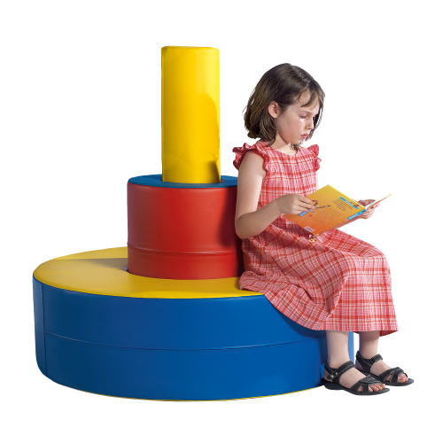 Sitz- und Spielsäule dreiteilig