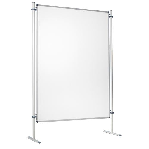 Moderationswand, doppelseitiges Whiteboard, Stahltafel emailliert. Serie NSTT EW